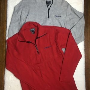 Versace Jeans Couture Pullover Sweater Red & Gray